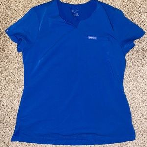 Jaannu 1 Pocket Tuck In Scrub Top Royal Blue Small